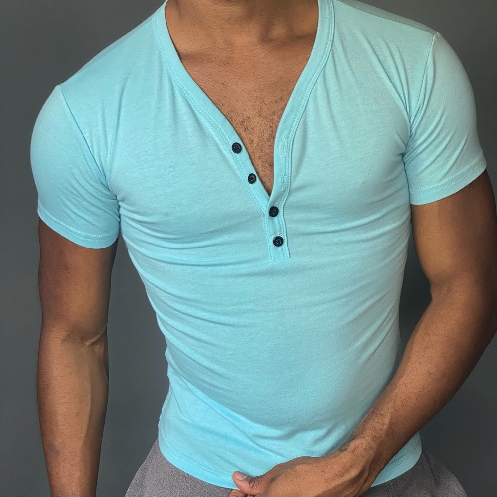 Baby Blue Henley